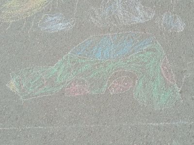 "Щастливо детство"-рисунки на асфалт в с.Голямо ново 3
