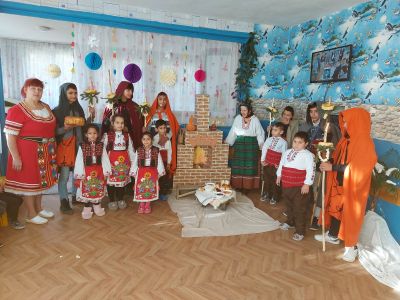 Пресъздаване на обичая Бъдни вечер в с.Голямо ново 1