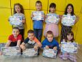 Грамоти за малките художници от група"Малката русалка"-Национален конкурс "Радост в детските очи"-2024г. - ДГ №8 Слънце - Търговище