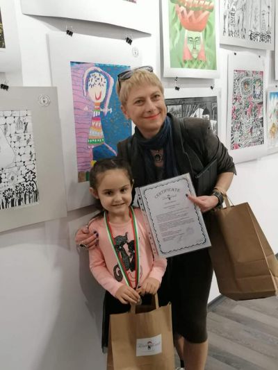 Сребърен медал за Дария Стефанова от ДГ" Слънце" град Търговище 1